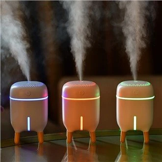 Mini humidificador LED Cool Mist Maker con estante